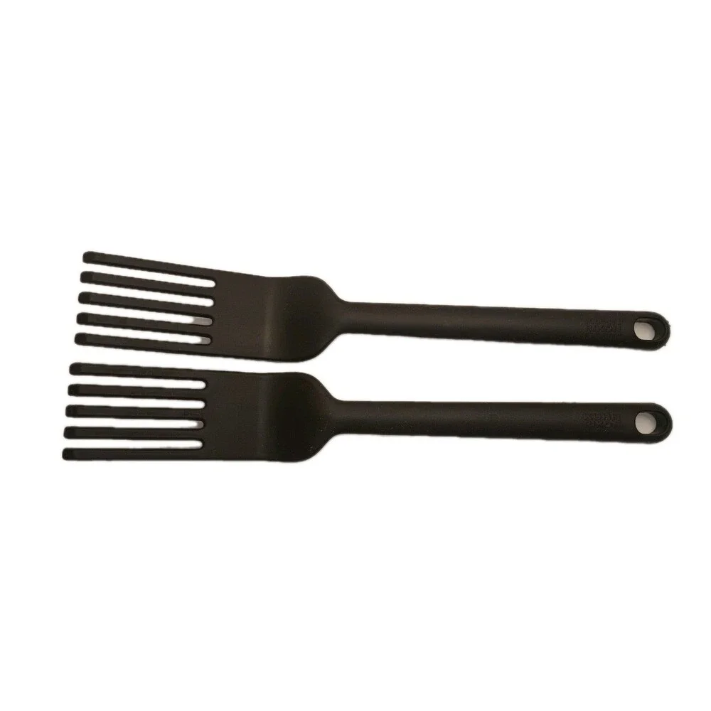 Kuhn Rikon Swiss Design Slotted Turner Spatula Set of 2, Black